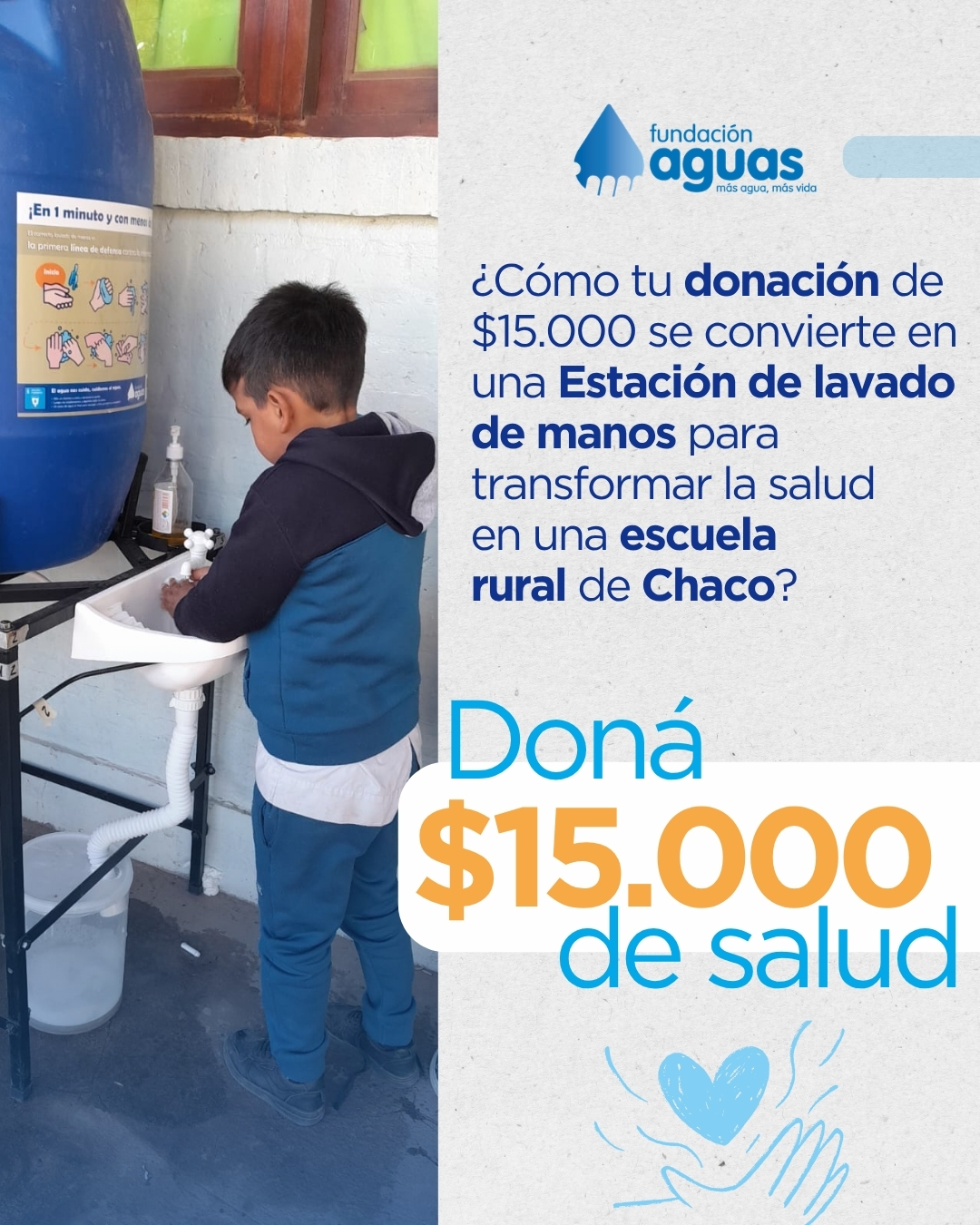 Persona con acceso a agua segura